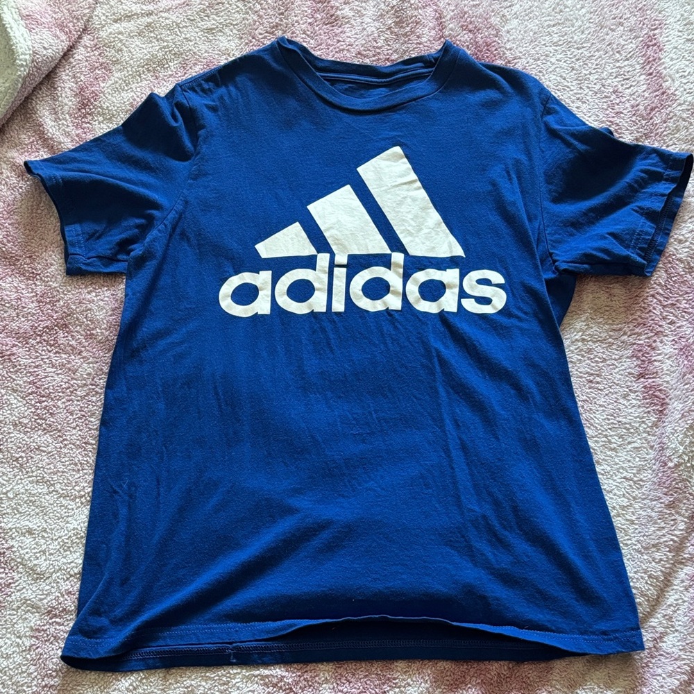 Adidas Men's Blue Short Sleeve Tee